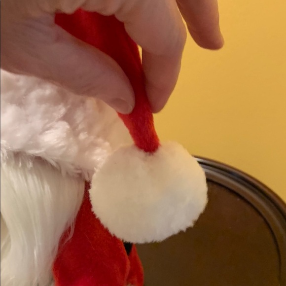 Festive Red and White Shelf Santa Gnome with dangling legs & moveable arms - Picture 5 of 12